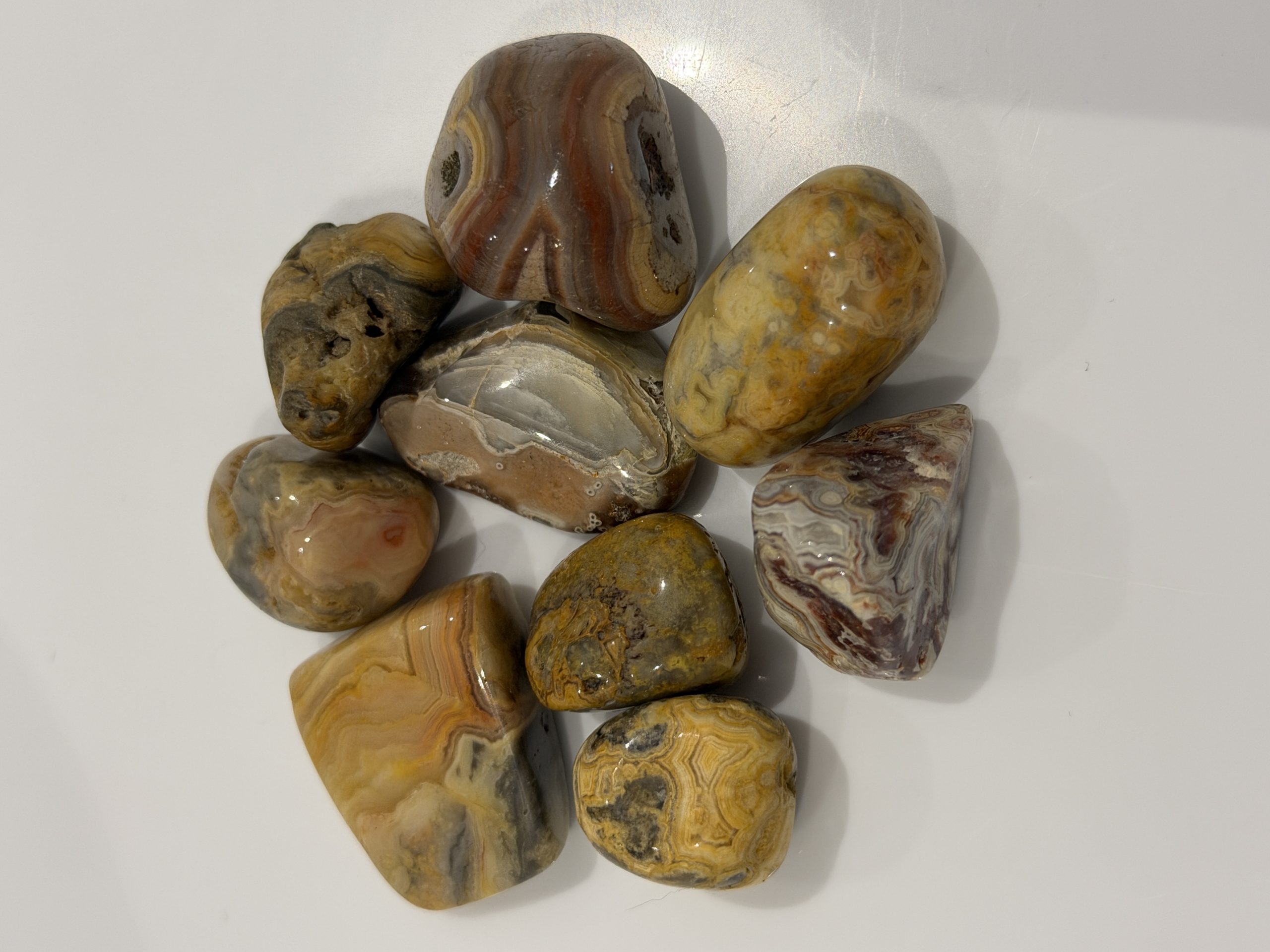 Tumbled Crazy Lace Agate