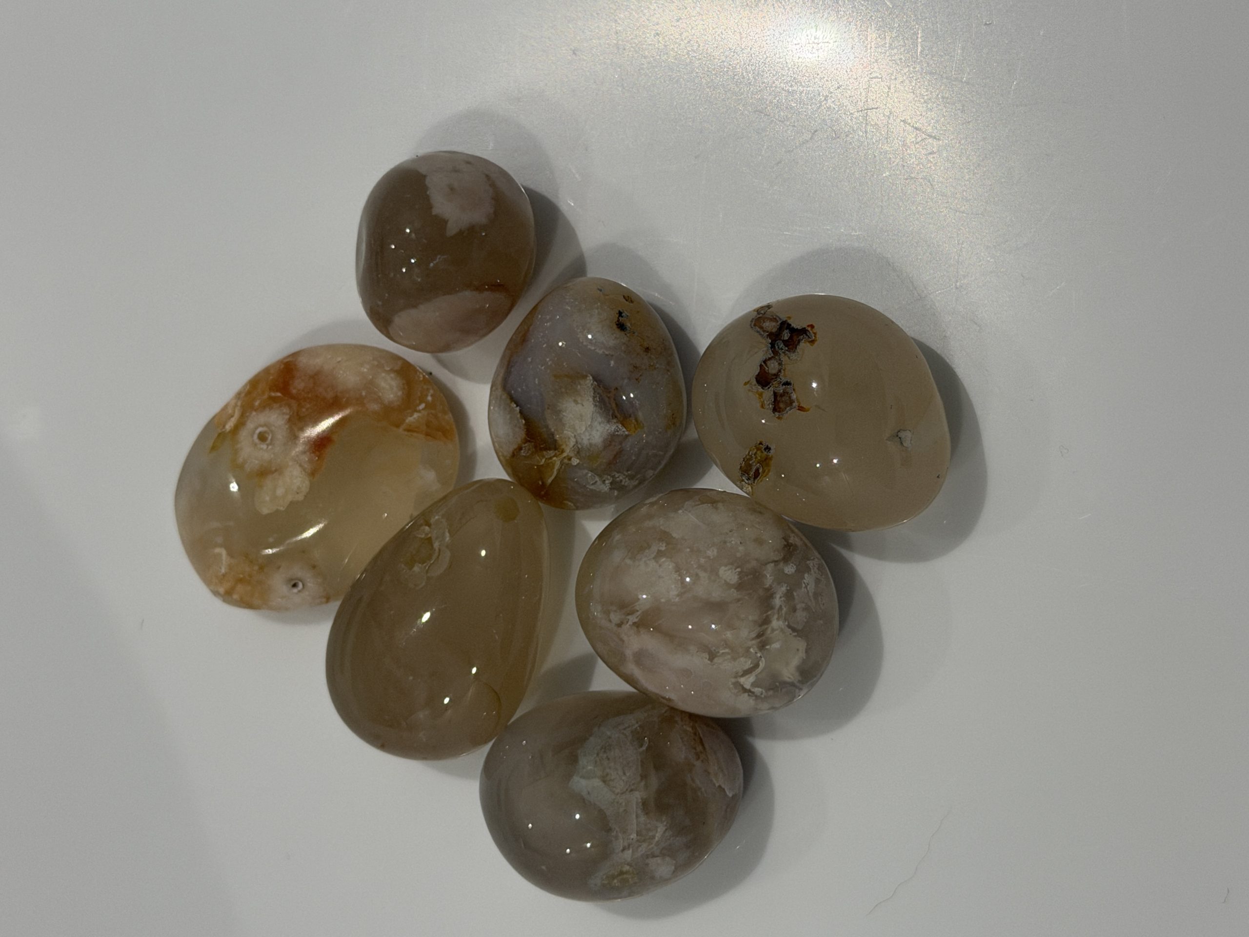Tumbled Flower Agate