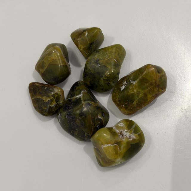 Tumbled Green Opal