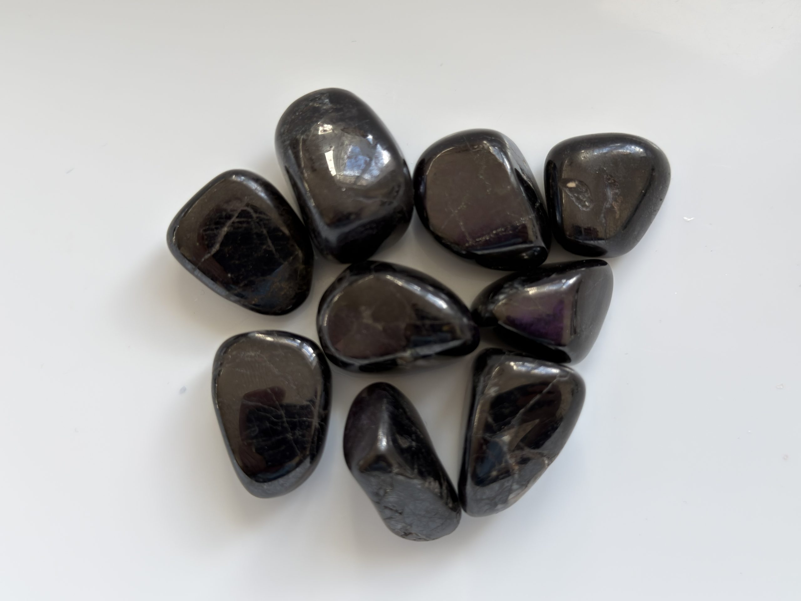 Tumbled Purpurite in Manganese