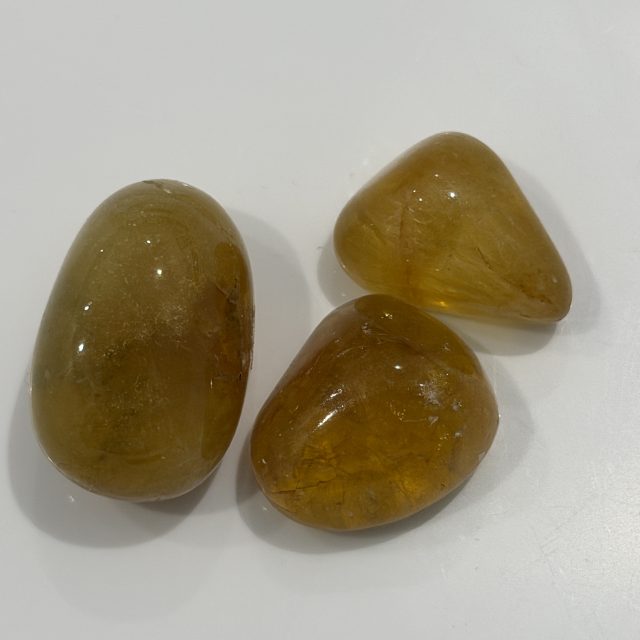 Tumbled Yellow Fluorite